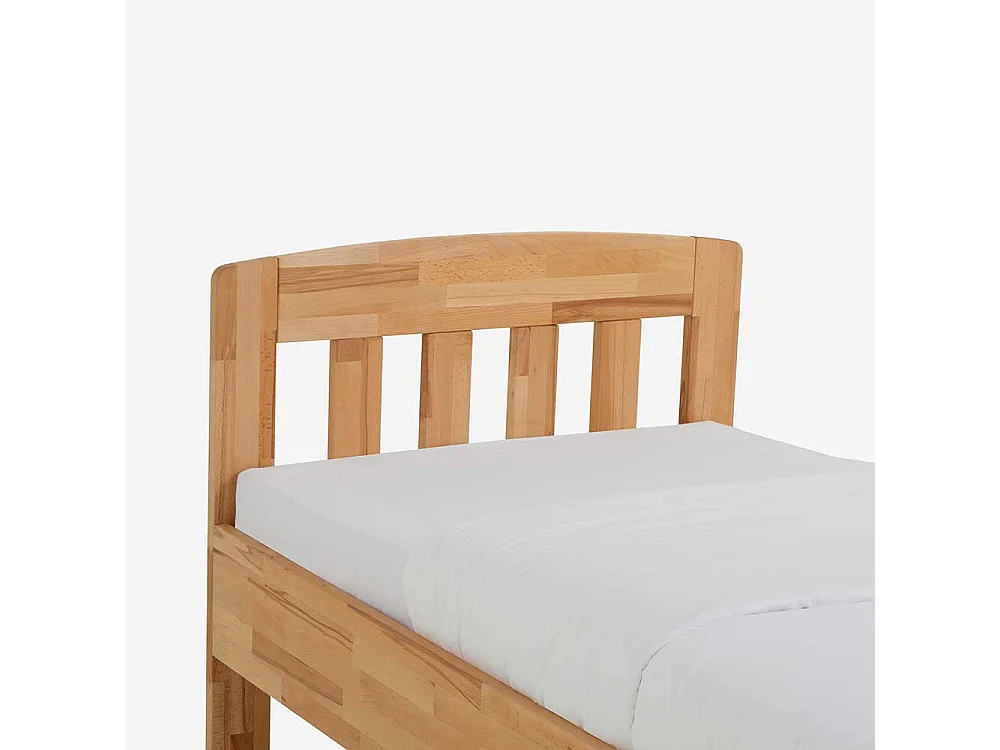 Komfortbett aus Kernbuche Massivholz geölt