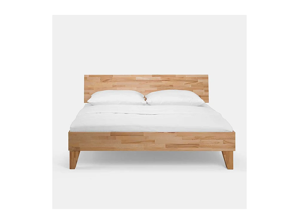 Singlebett aus Kernbuche Massivholz Überlänge (zweiteilig)