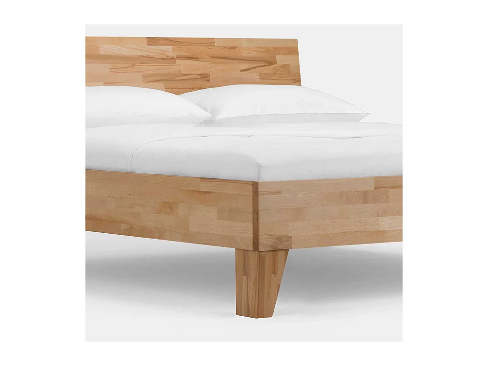 Singlebett aus Kernbuche Massivholz Überlänge (zweiteilig)