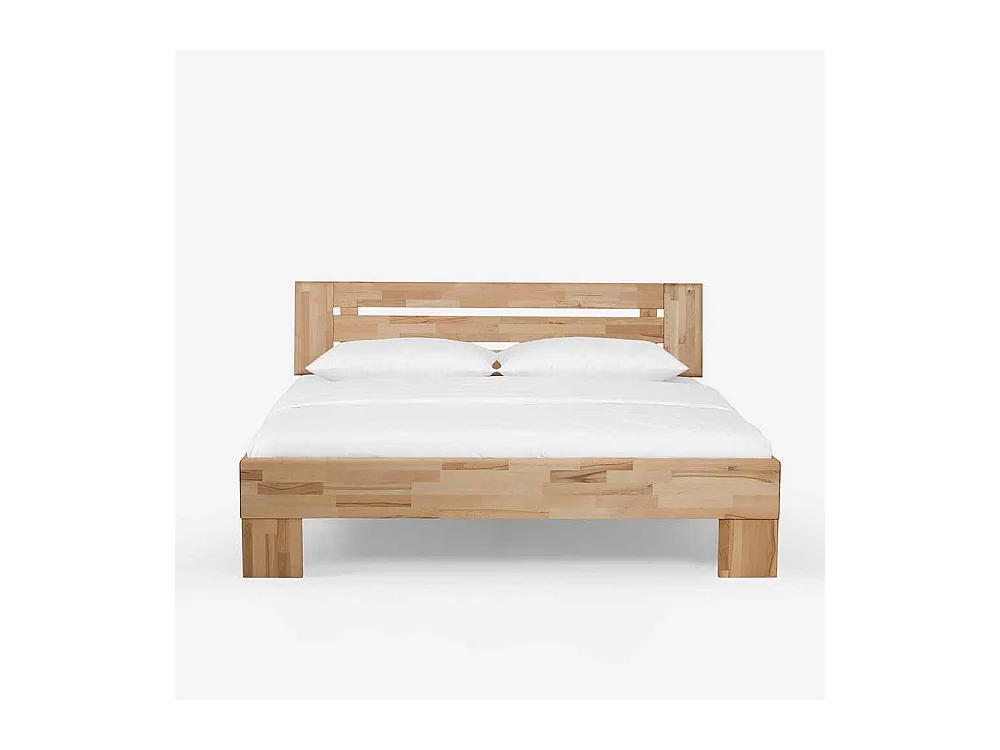 Kernbucheholz Bett massiv geölt