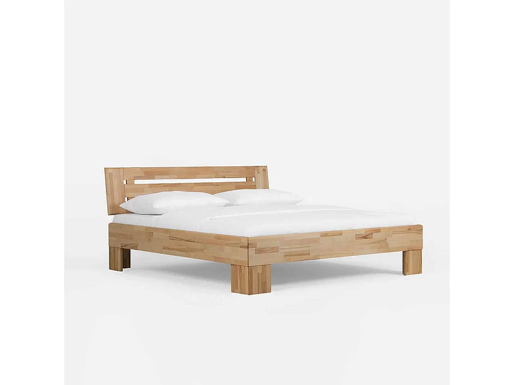 Kernbucheholz Bett massiv geölt