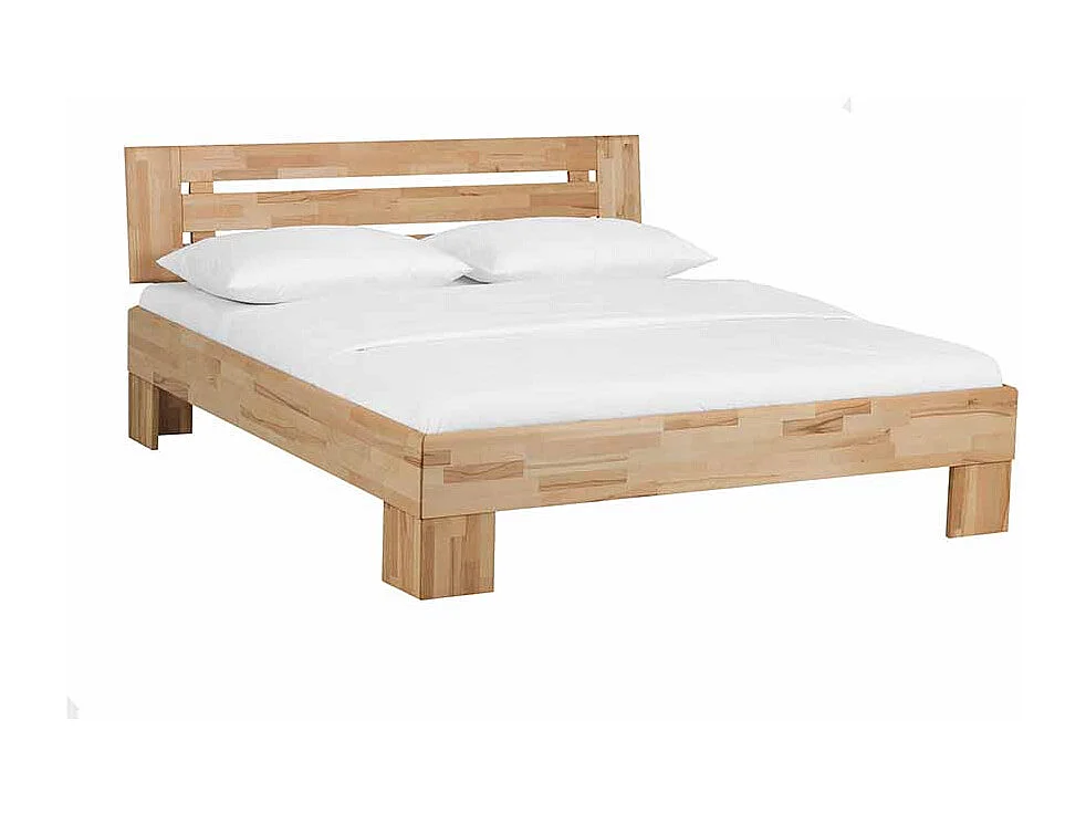 Kernbucheholz Bett massiv geölt