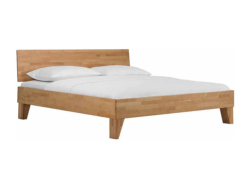 Holzbett aus Buche Massivholz lackiert