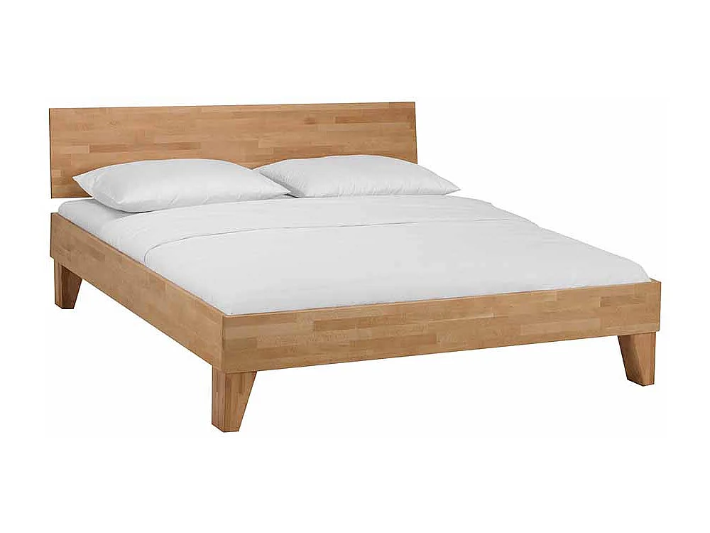 Holzbett aus Buche Massivholz lackiert