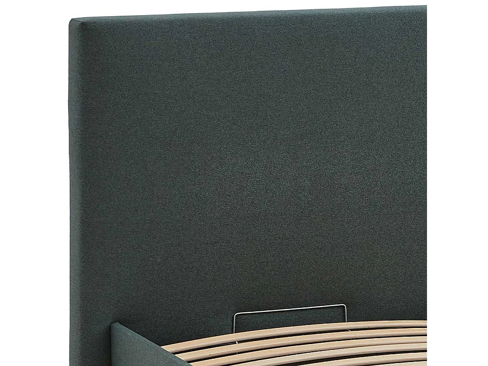 Doppelbett Polster Dunkelgrün Stoff 160x200 cm 180x200 cm