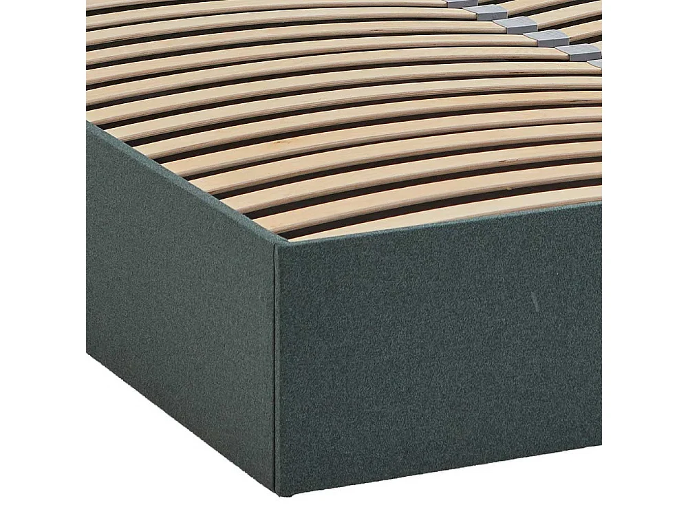 Doppelbett Polster Dunkelgrün Stoff 160x200 cm 180x200 cm