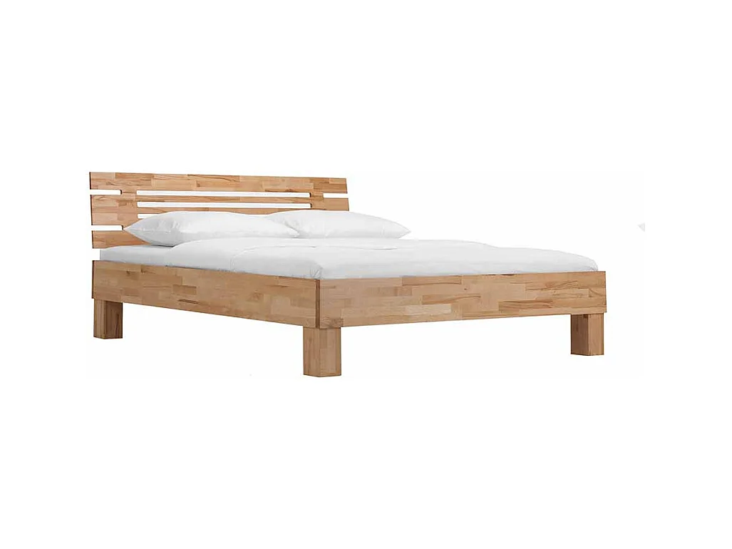 Bett aus Kernbuche massiv geölt