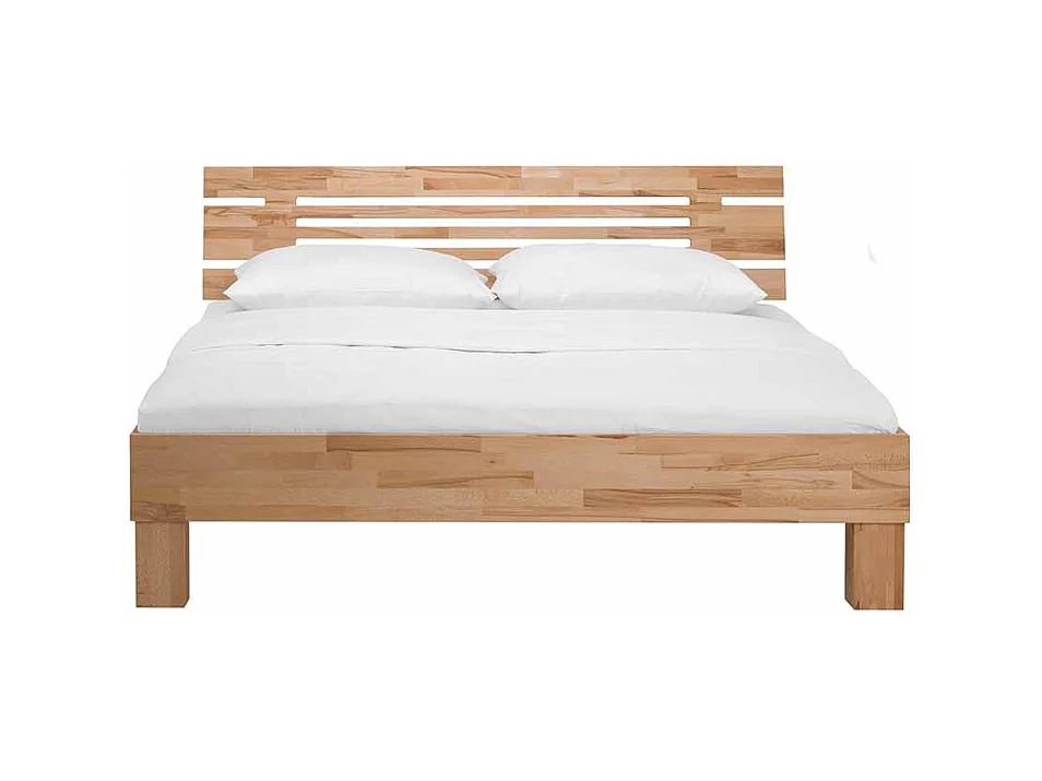 Bett aus Kernbuche massiv geölt
