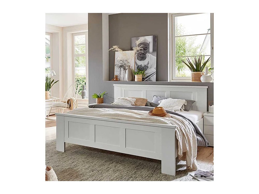 140er Landhaus Stil Betten in Weiß Made in Germany