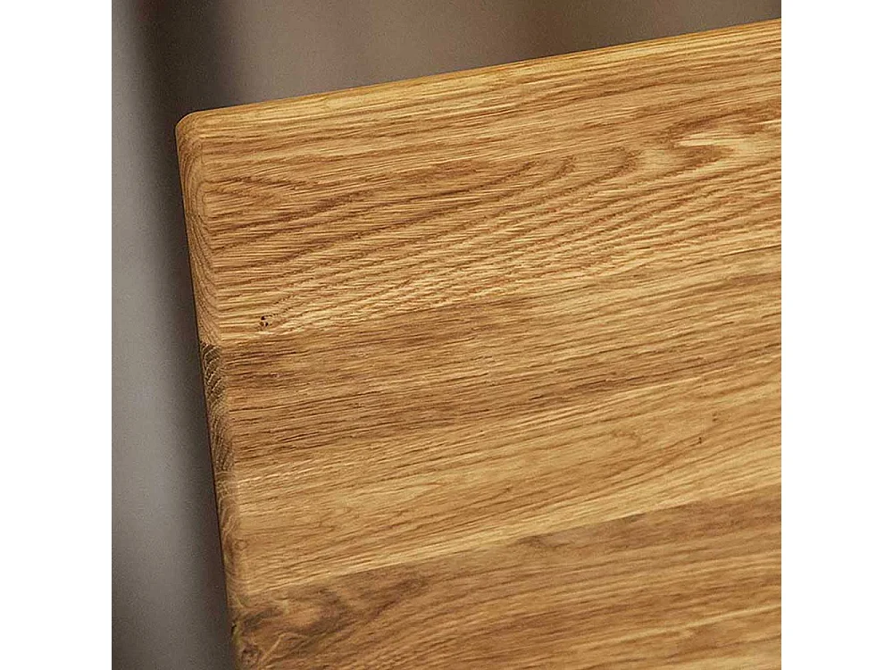 Vollholzbett aus Wildeiche Massivholz 10 cm Bodenfreiheit