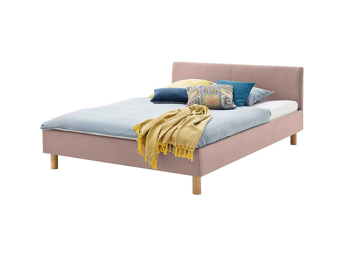 Stoffbett in Altrosa Skandi Design