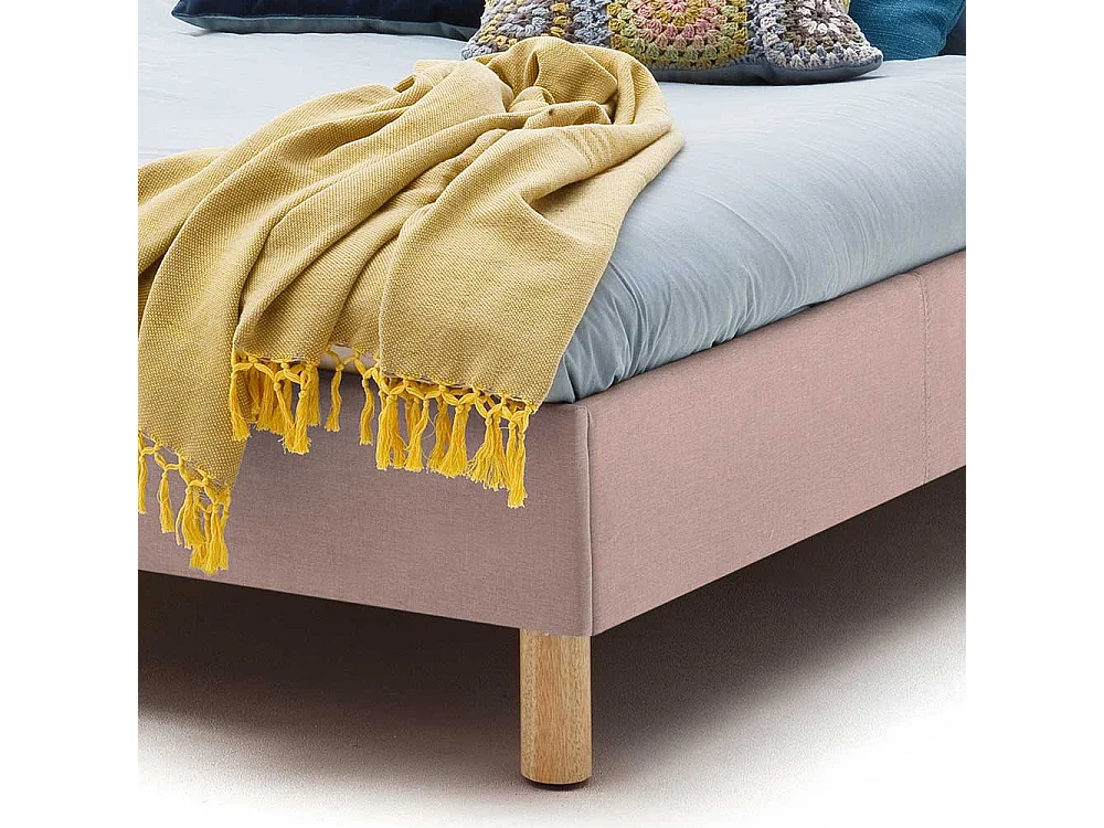 Stoffbett in Altrosa Skandi Design