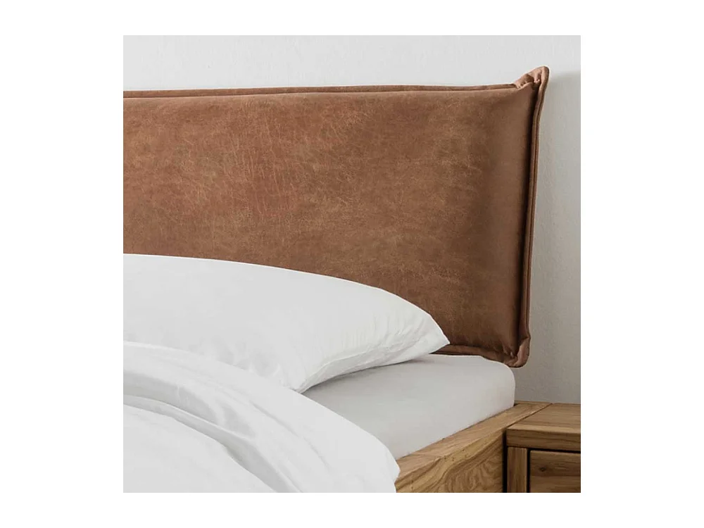 Massivholzbett inklusive zwei Nachtkommoden Wildeiche (dreiteilig)