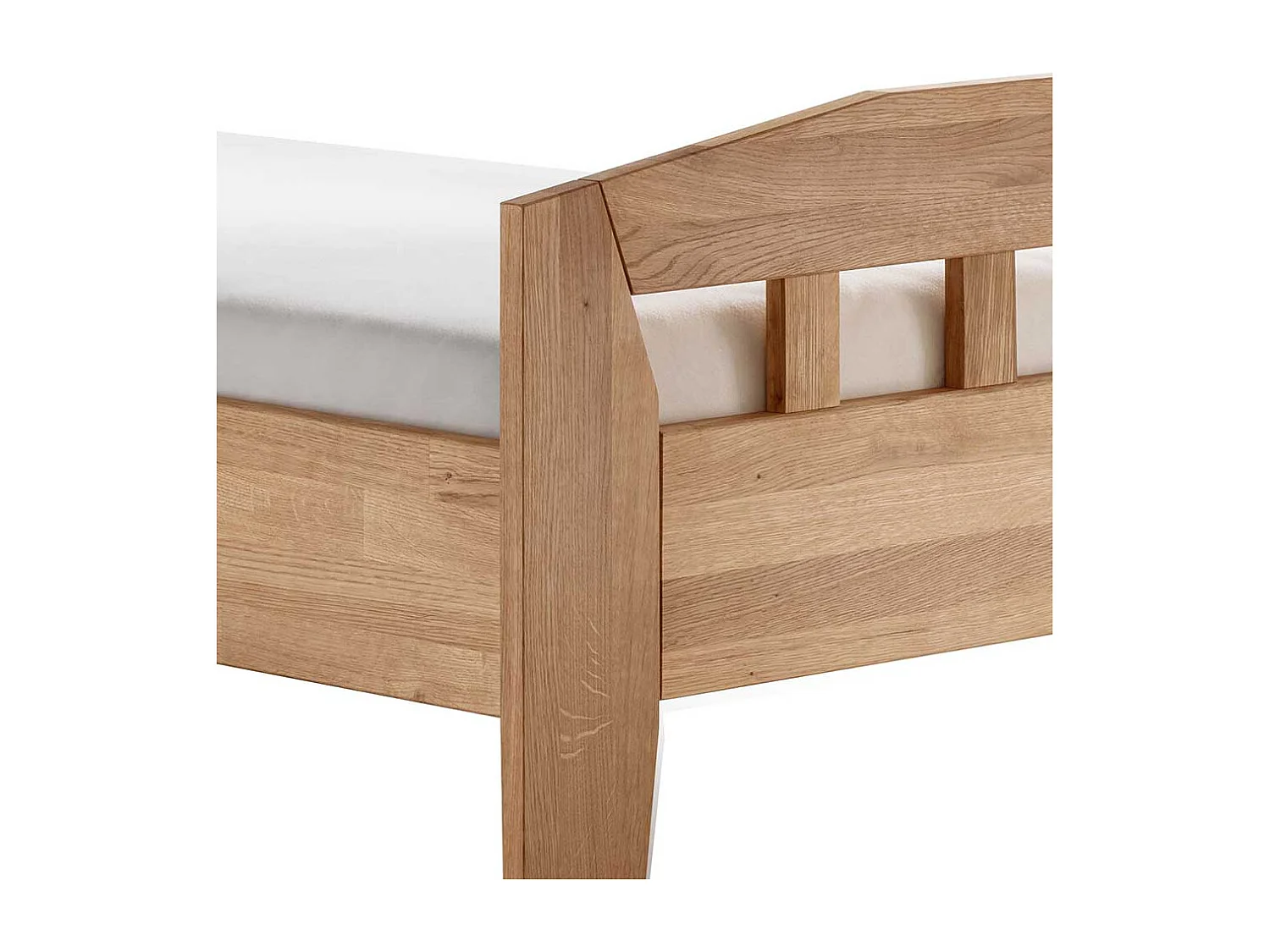 Einzelbett Holzbett geölt aus Massivholz