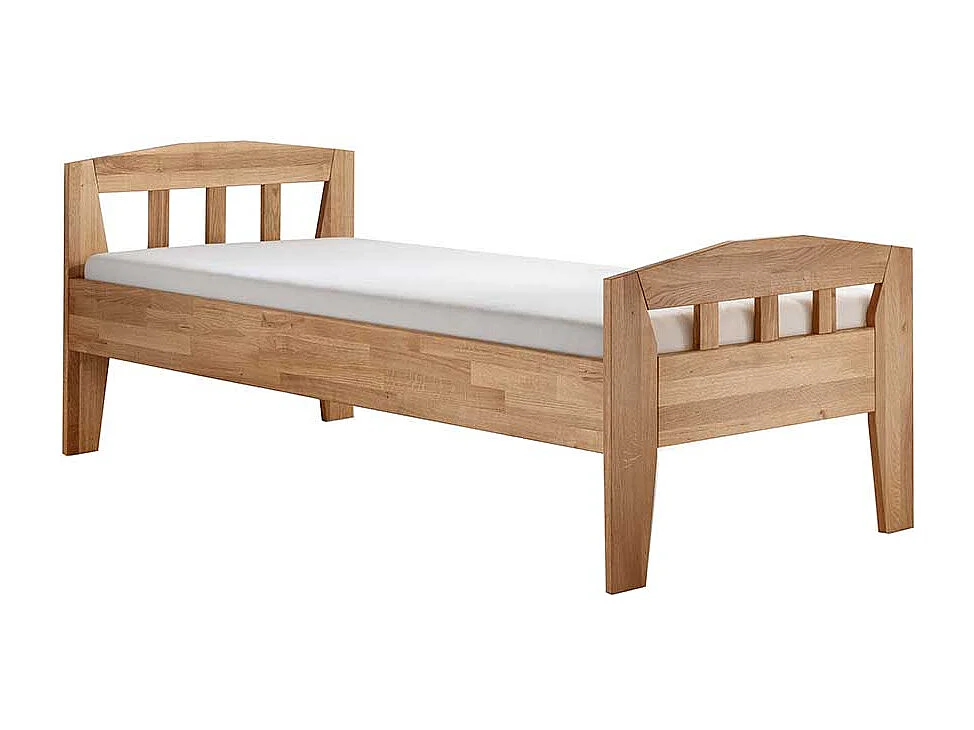Einzelbett Holzbett geölt aus Massivholz