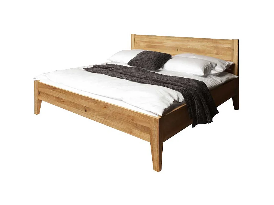 Holzbett massiv geölt Wildeiche