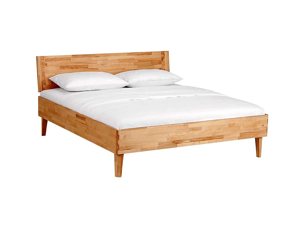 Singelbett aus Kernbuche Massivholz geölt