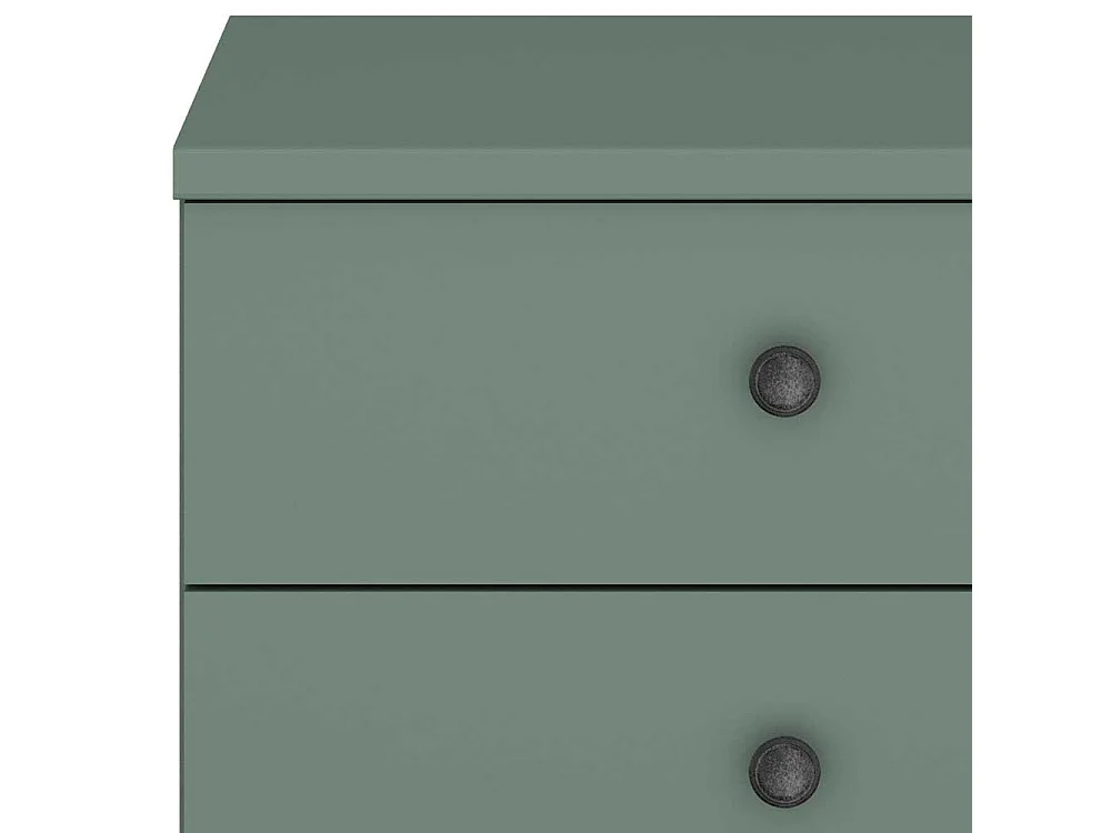 Doppelbett Überlänge in Graugrün modernen Landhausstil