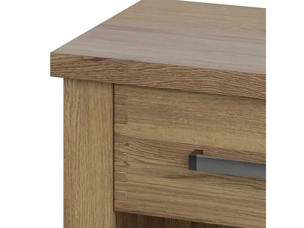 Doppelbett Bettrahmen in Asteichefarben mit teilmassiver Oberfläche