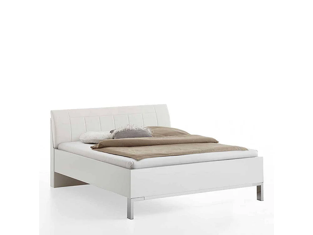 Doppelbett Bettgestell in Weiß - modernes Design