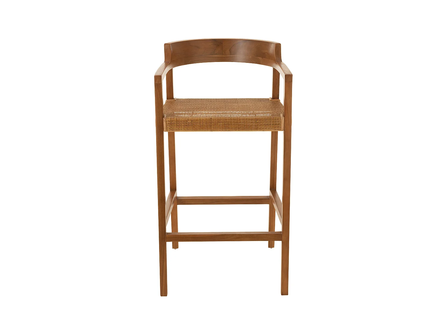 Silla de bar SUKA de madera de roble – Diseño contemporáneo-Color Marrón