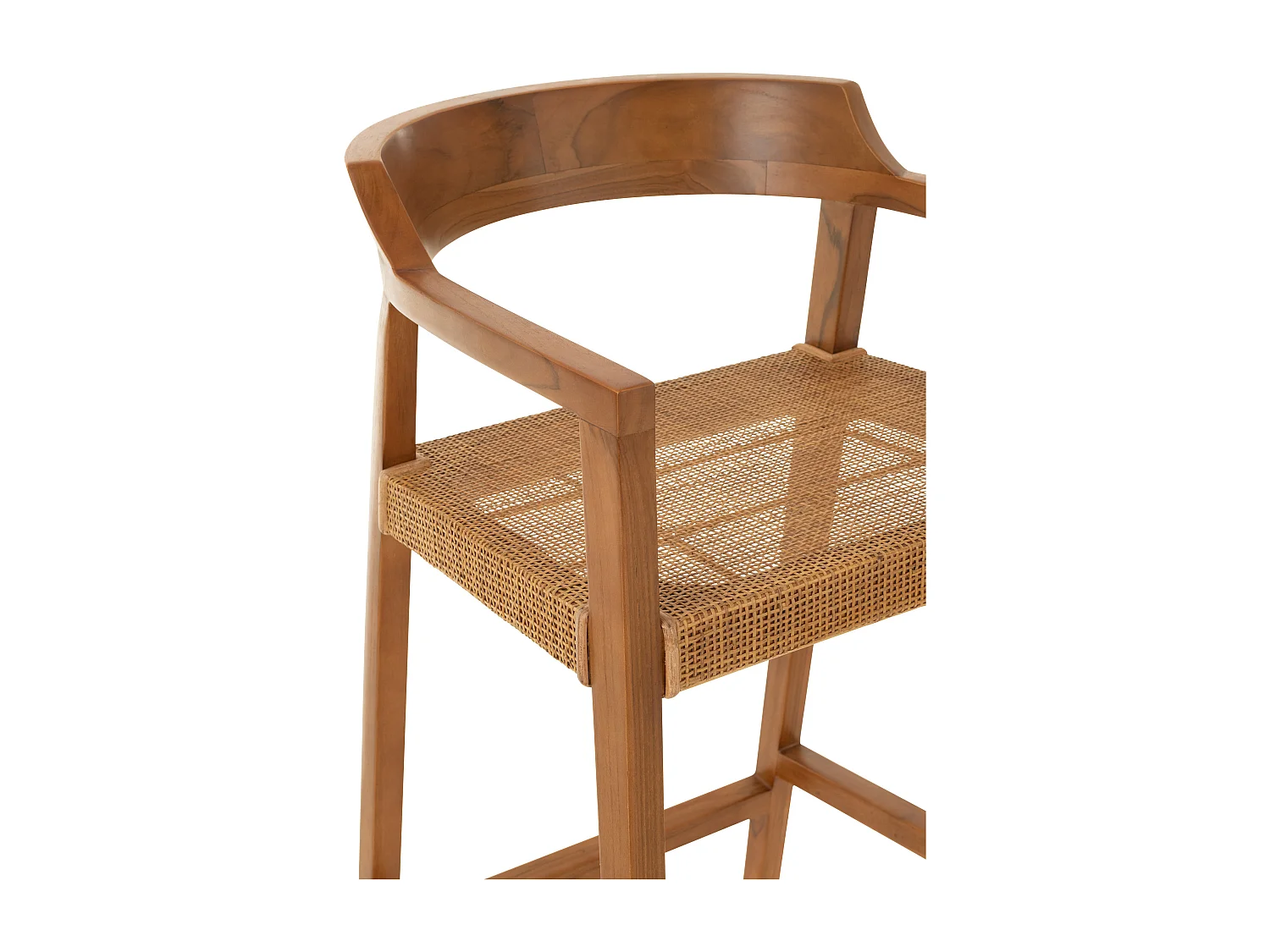 Silla de bar SUKA de madera de roble – Diseño contemporáneo-Color Marrón