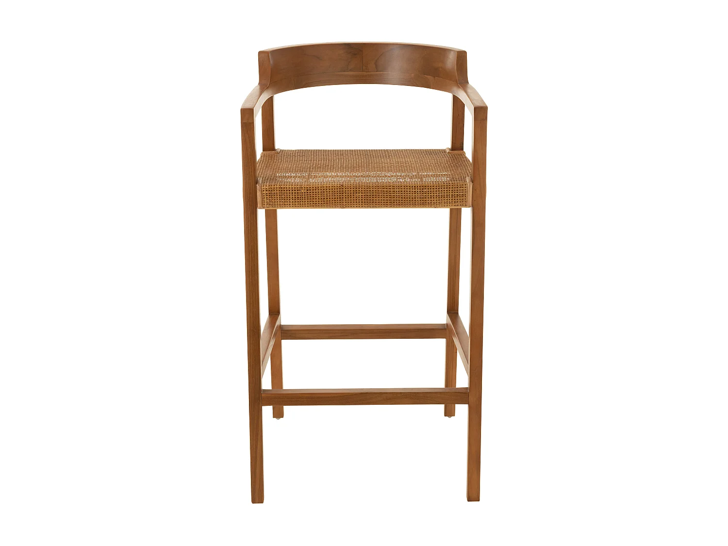 Silla de bar SUKA de madera de roble – Diseño contemporáneo-Color Marrón