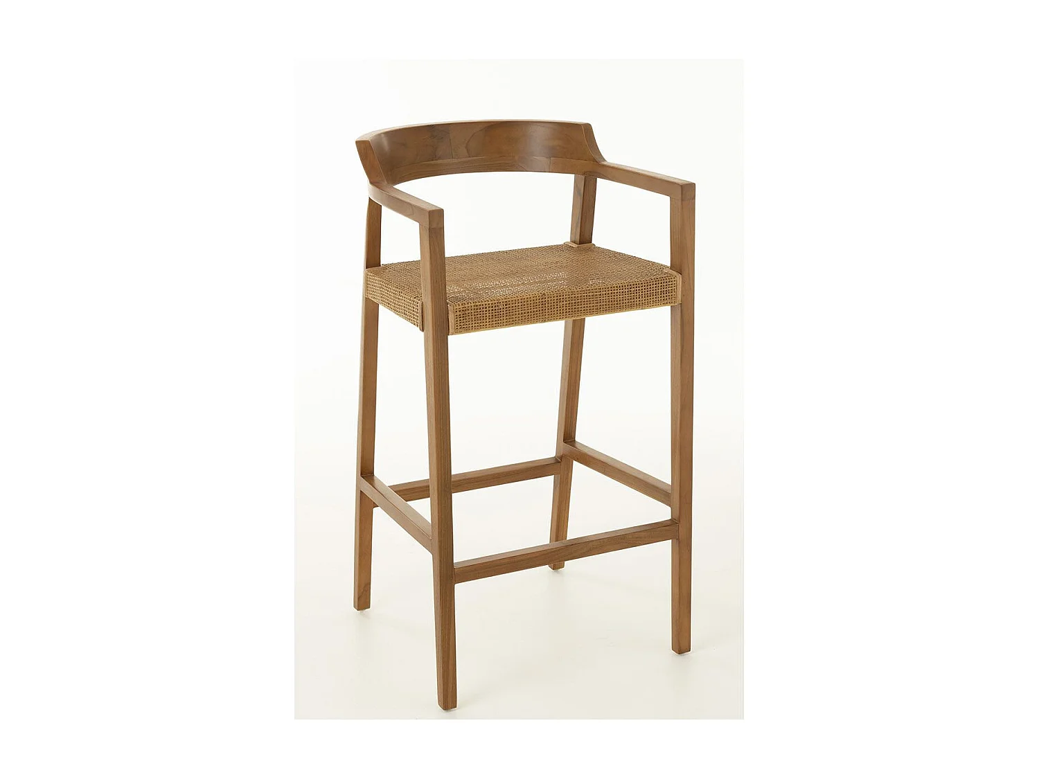 Silla de bar SUKA de madera de roble – Diseño contemporáneo-Color Marrón