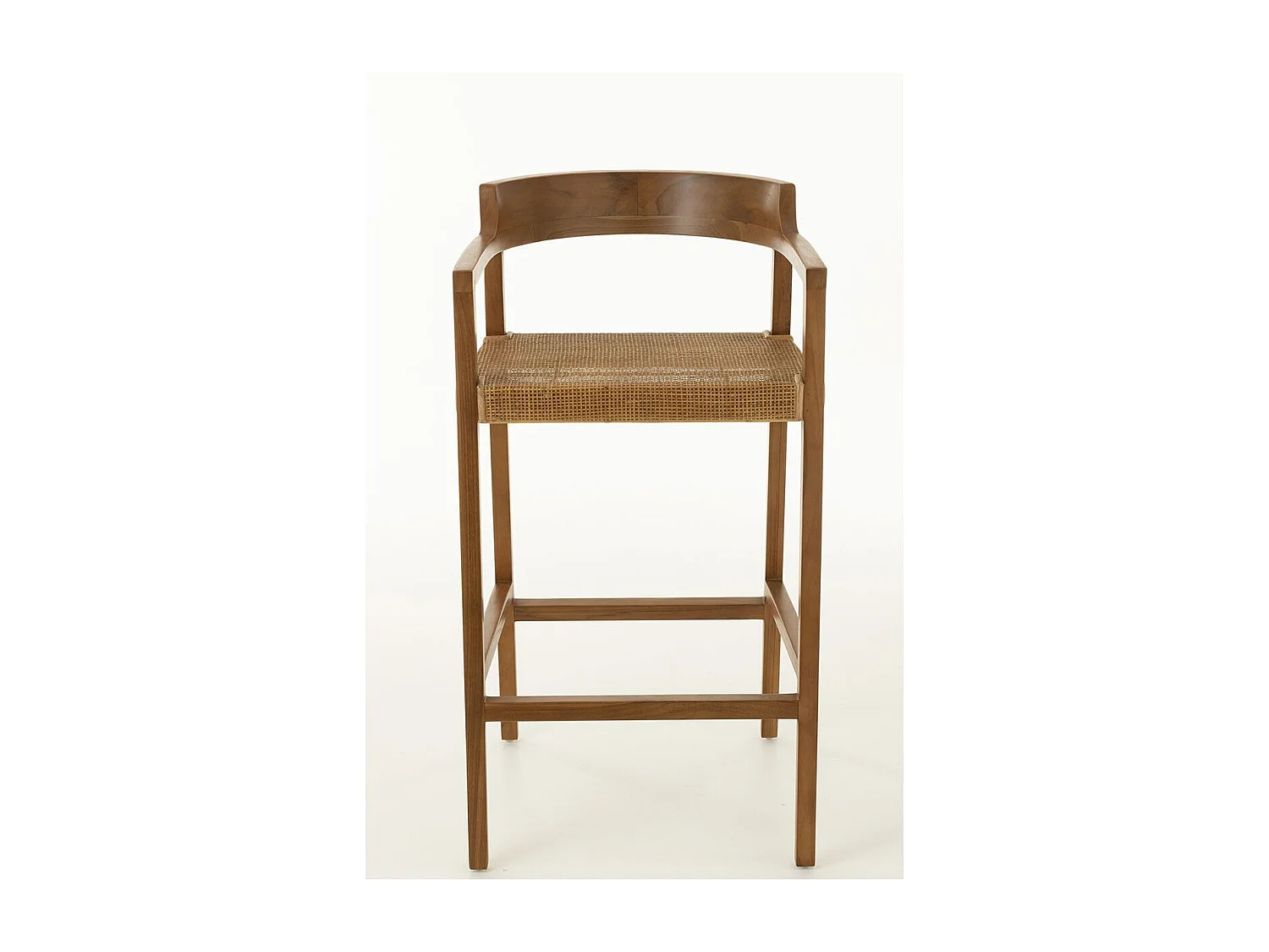 Silla de bar SUKA de madera de roble – Diseño contemporáneo-Color Marrón