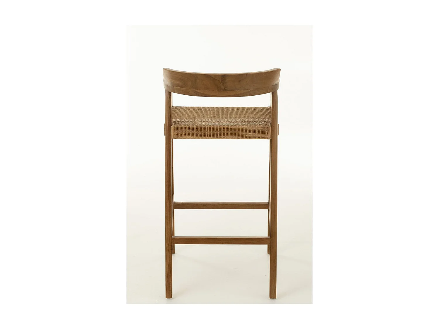 Silla de bar SUKA de madera de roble – Diseño contemporáneo-Color Marrón