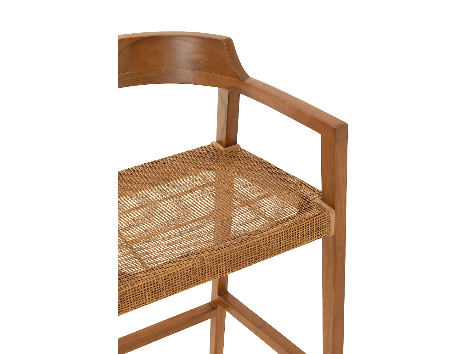 Silla de bar SUKA de madera de roble – Diseño contemporáneo-Color Marrón