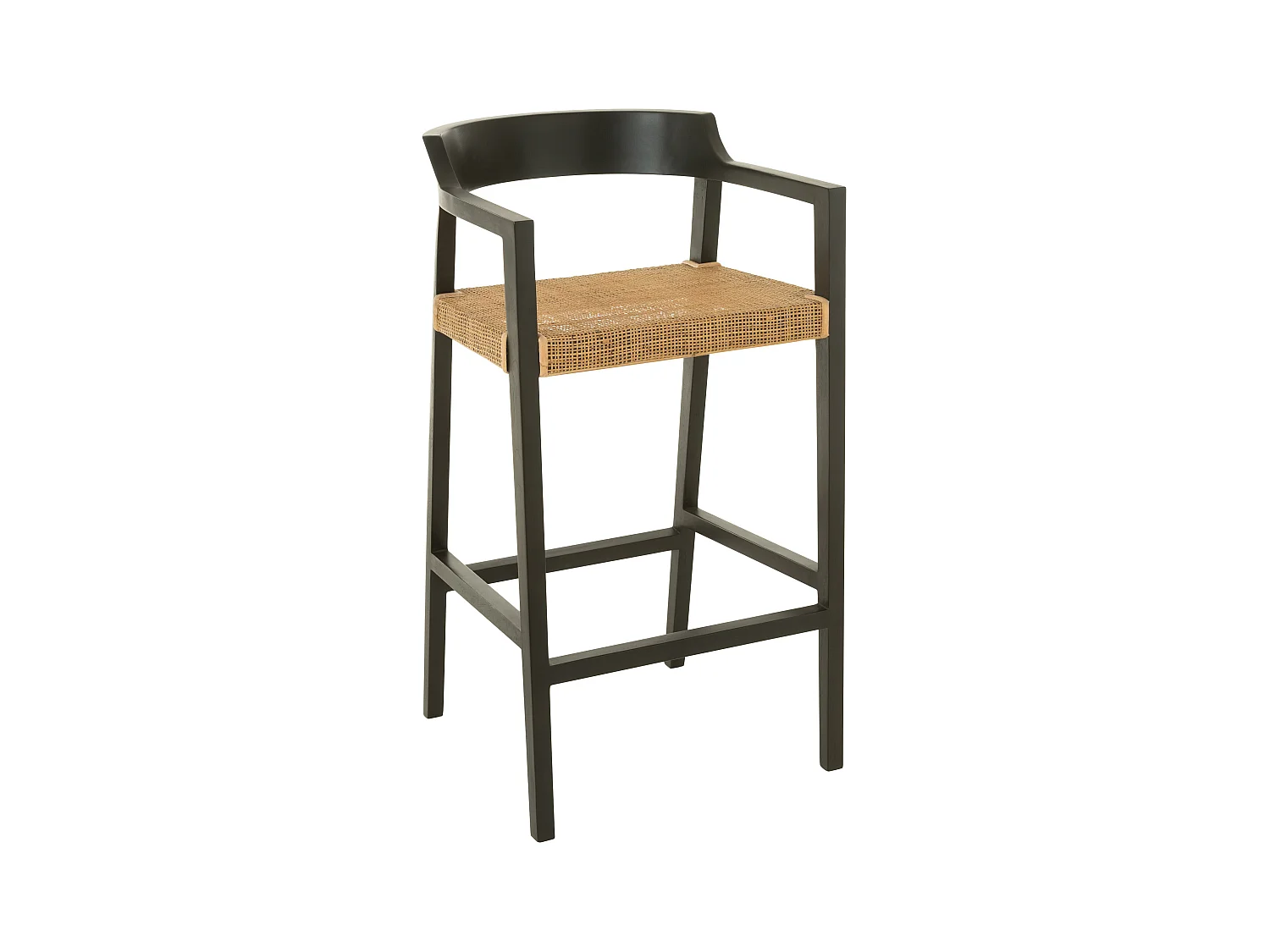 Tabouret de Bar Design "Sungkai" 100cm Noir