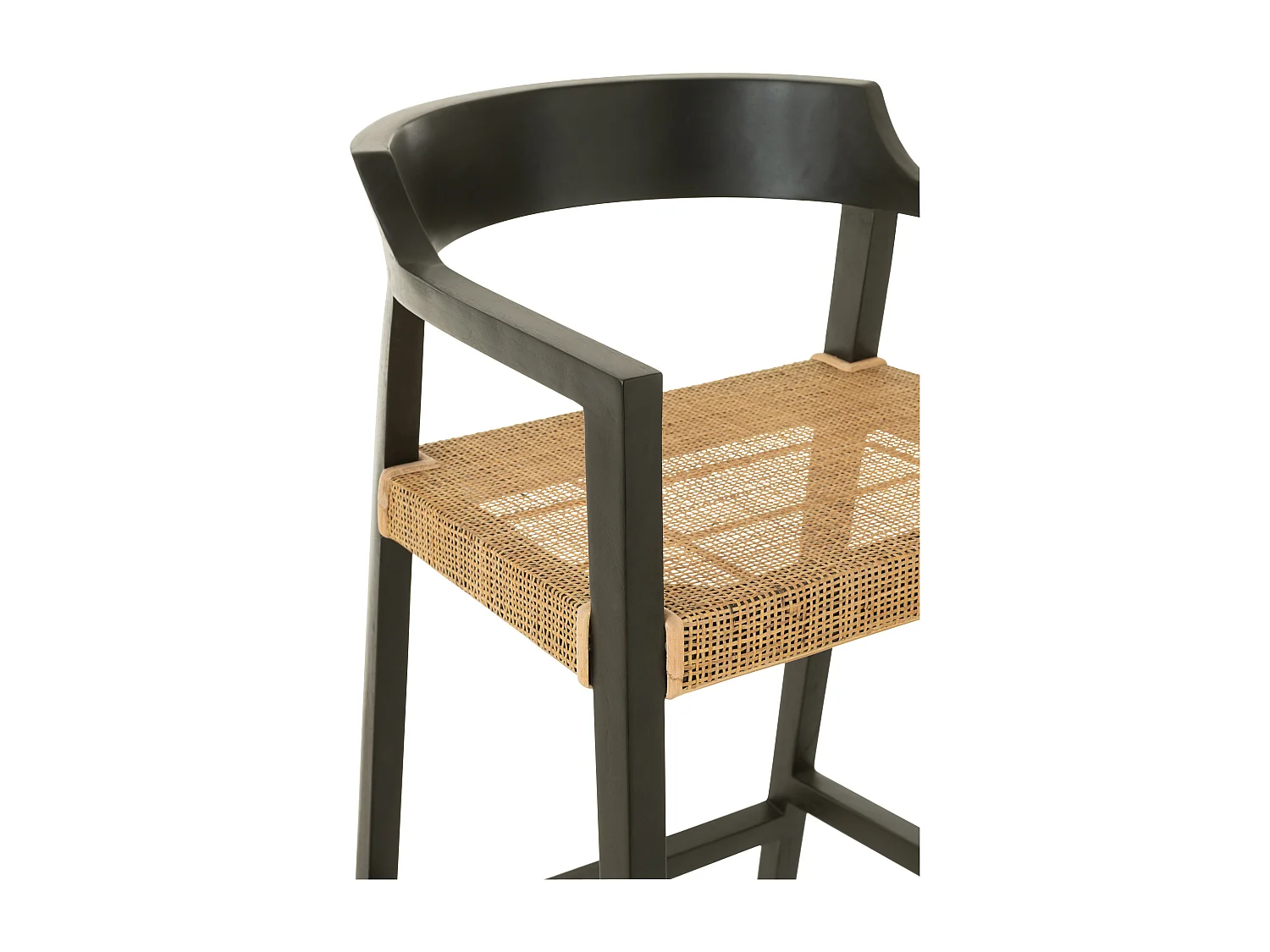 Tabouret de Bar Design "Sungkai" 100cm Noir
