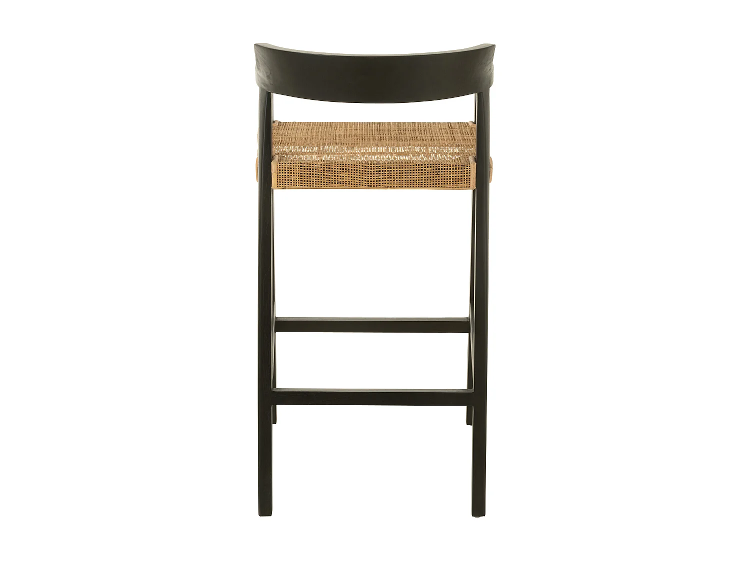 Silla de bar SUKA de madera de roble – Diseño contemporáneo-Color Negro