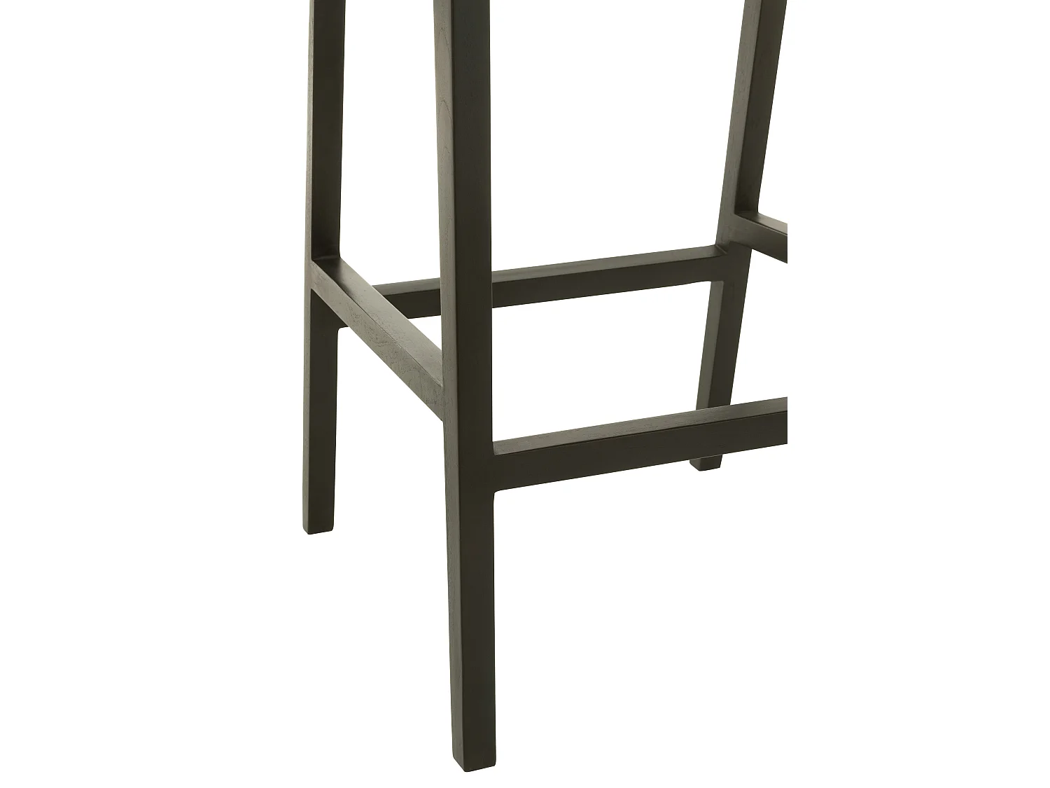 Silla de bar SUKA de madera de roble – Diseño contemporáneo-Color Negro