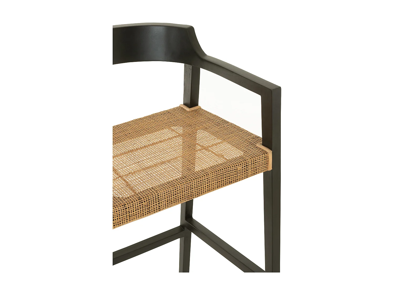 Silla de bar SUKA de madera de roble – Diseño contemporáneo-Color Negro