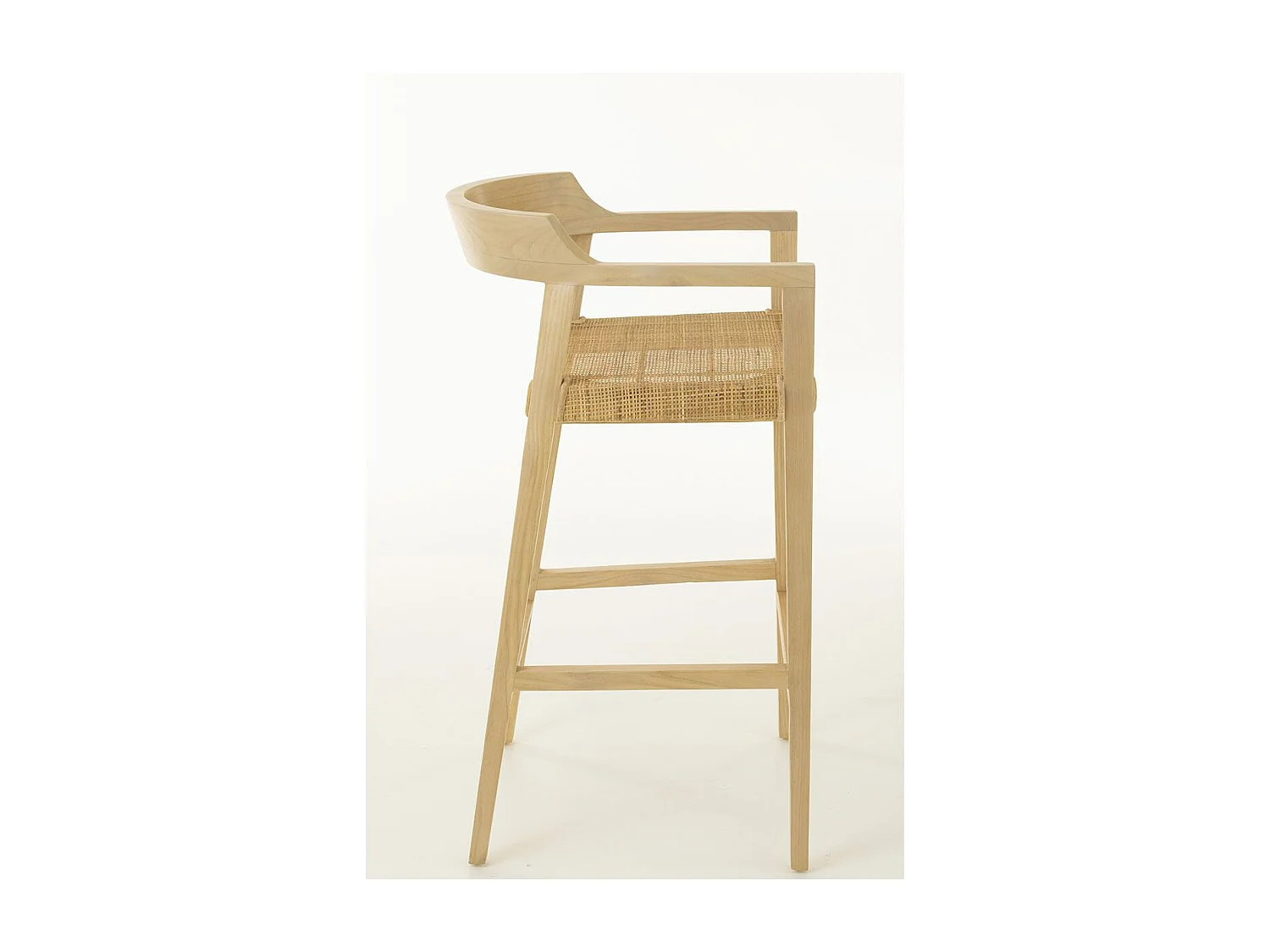 Tabouret de Bar Design "Sungkai" 100cm Naturel