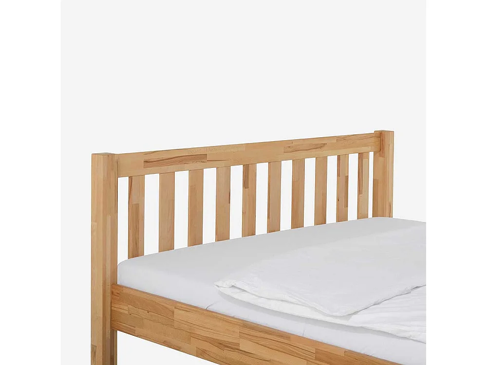 Bett aus Kernbuche massiv natur geölt