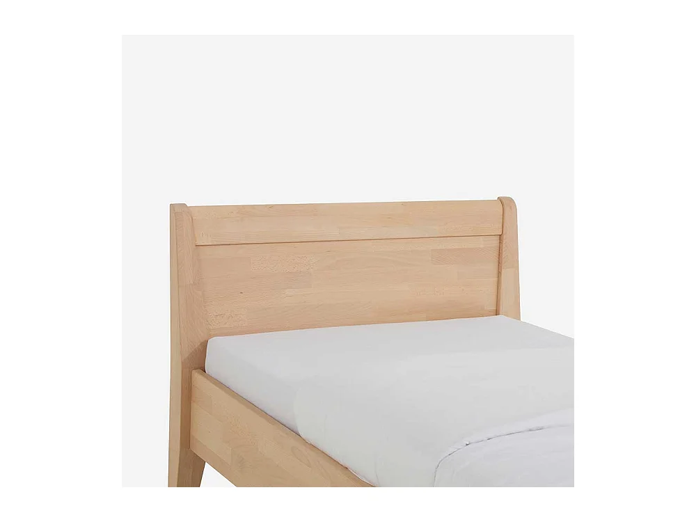 Einzelbett aus Buche Massivholz mit Überlänge