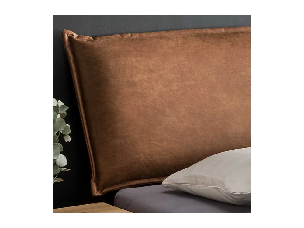 Massivbett Wildeiche inklusive zwei Nachtkommoden Polster Kopfteil (dreiteilig)