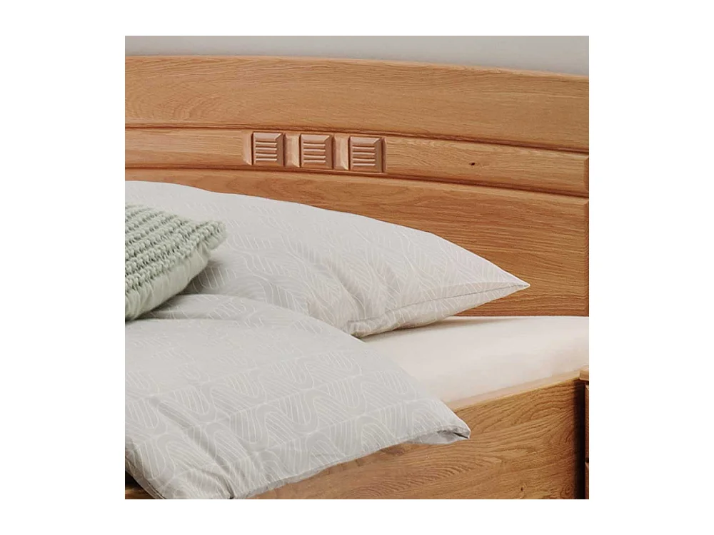 Seniorenbett aus Eiche teilmassiv Made in Germany
