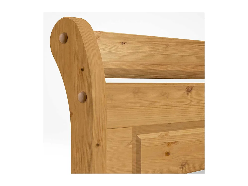 Doppelbett aus Kiefer Massivholz Landhaus