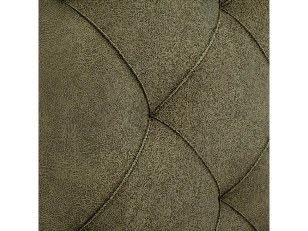 Polsterbett mit Bettkasten in Oliv Grün Vierfußgestell aus Metall