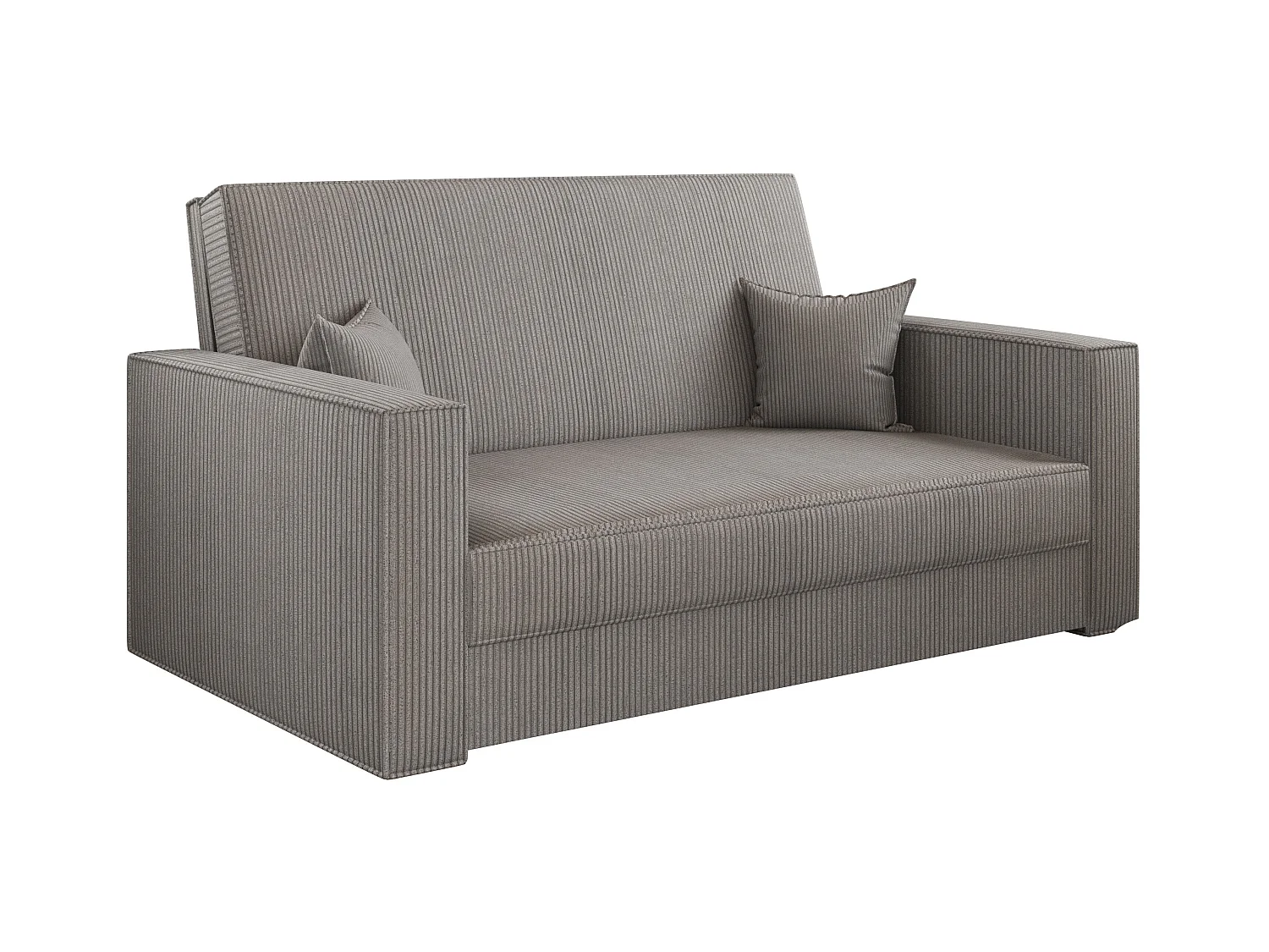 Canapé convertible classique AMERICA - Tissu Poso Gris