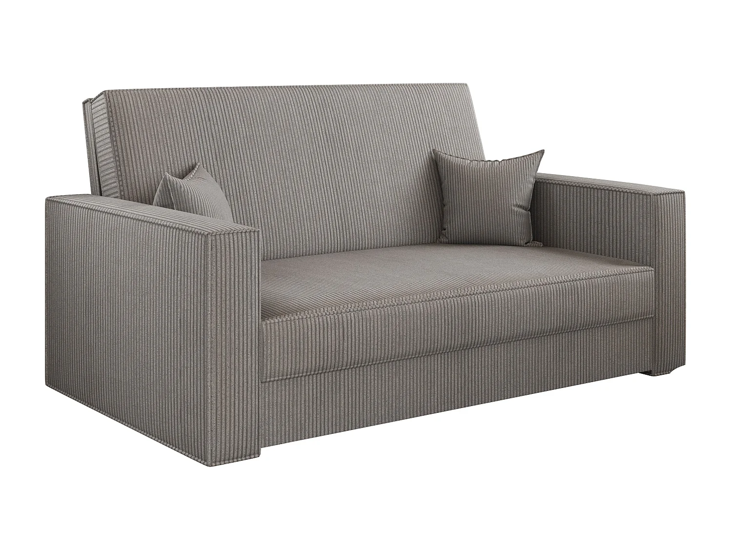 Canapé convertible classique AMERICA - Tissu Poso Gris