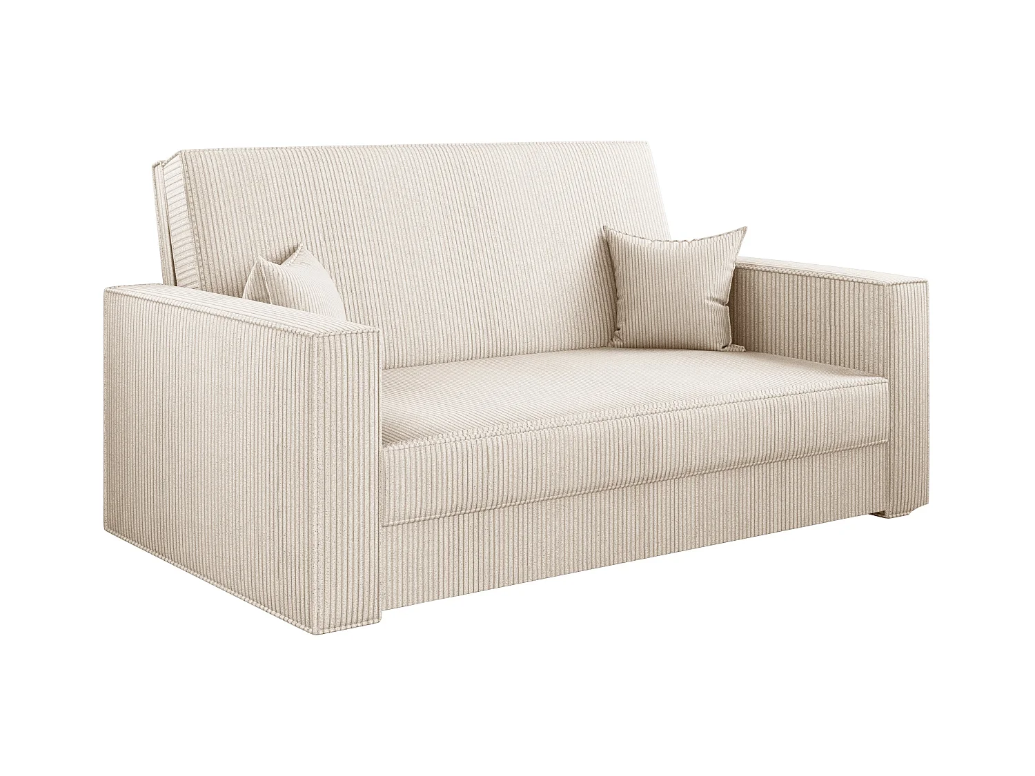 Canapé classique convertible AMERICA - tissu Poso Ecru