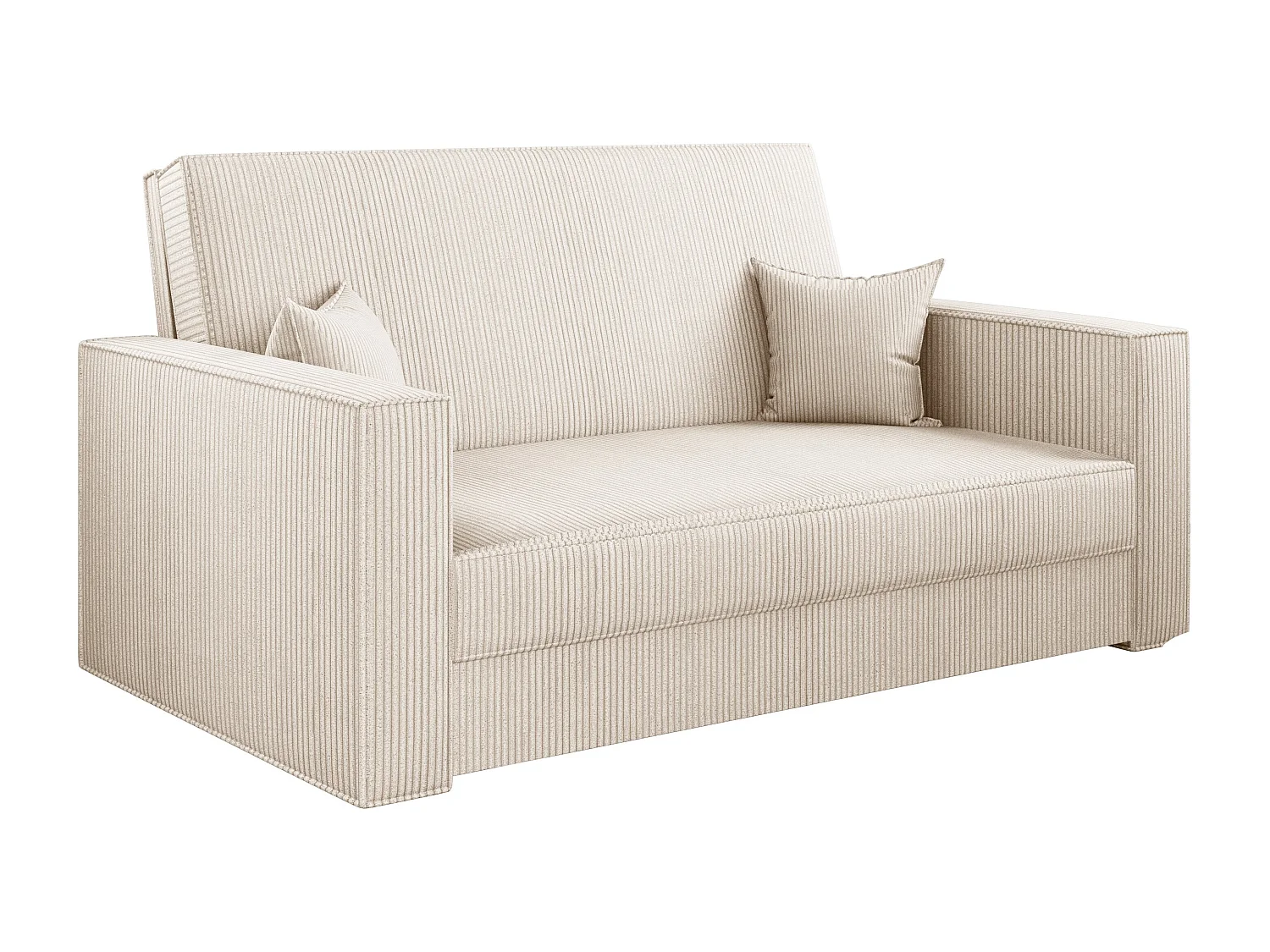 Canapé classique convertible AMERICA - tissu Poso Ecru