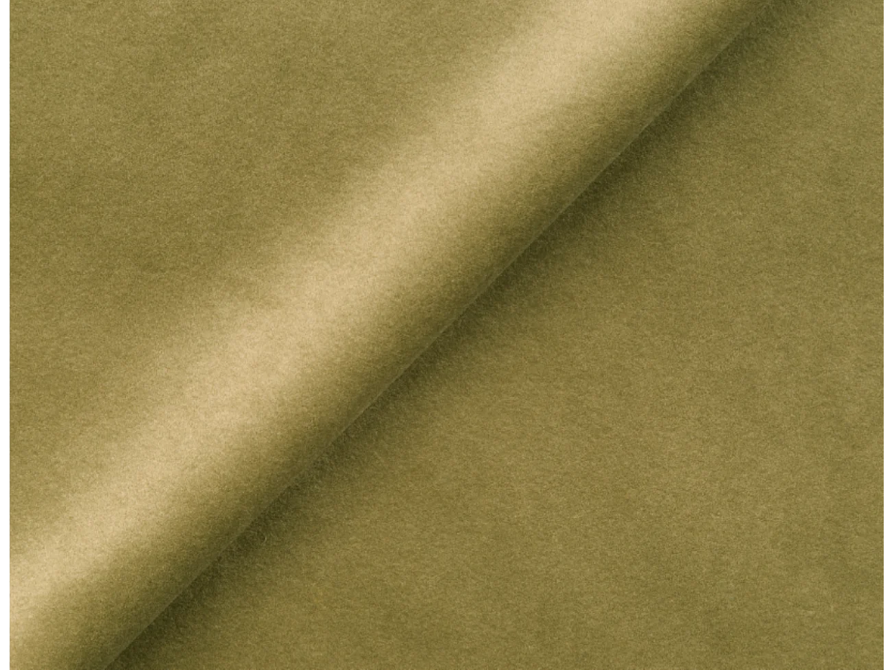 Canapé d'angle avec fonction couchage et coffre de lit Modena Round tissu Salvador Olive Droite