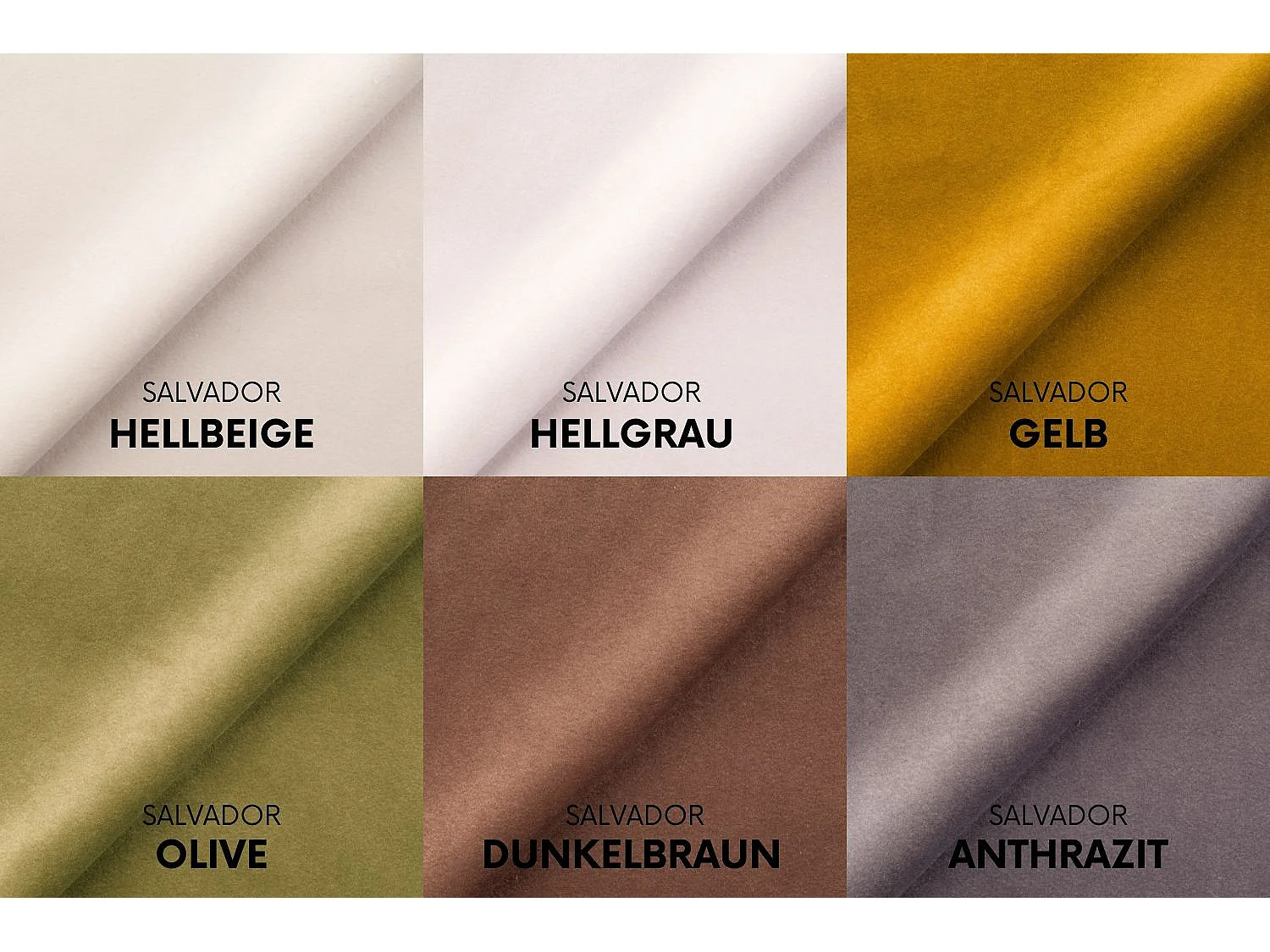 Ecksofa mit Schlaffunktion und Bettkasten Modena Runden stoff Salvador Hellgrau Rechts