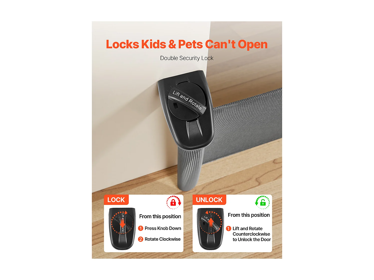 Barrière de Sécurité SucceBuy Extensible, Clôture en Maille 185 cm de Large et 98 cm de Haut, Barrière Rétractable pour Animaux de Compagnie